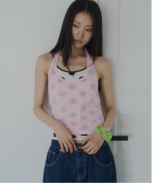 FEKETE(フェケテ)の「sheer halter top / シアーホルターネック(Tシャツ/カットソー・レディース・ライトブルー/ピンク/プラム・FREE)」の22枚目の写真