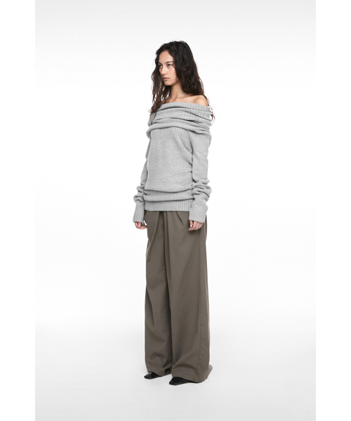 NACHE（ナチェ）の「DRAPING WIDE PANTS (UNISEX) DUSTY BROWN（その他パンツ・レディース・その他・2/1/0）」の3枚目の写真