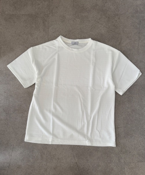SHEPP(シープ)の「【UNISEX】ワッフル編み オーバーサイズ クルーネック プルオーバー(Tシャツ/カットソー・メンズ・ブラック/ホワイト・M)」の15枚目の写真