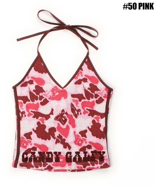 GALFY(ガルフィー)の「GALFY/ガルフィー/ハデカモキャミ(キャミソール・レディース・ピンク/カーキ/オレンジ/ベージュ・F)」の14枚目の写真