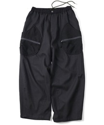 【涼】ワッフルウィーブドロップポケットパンツ