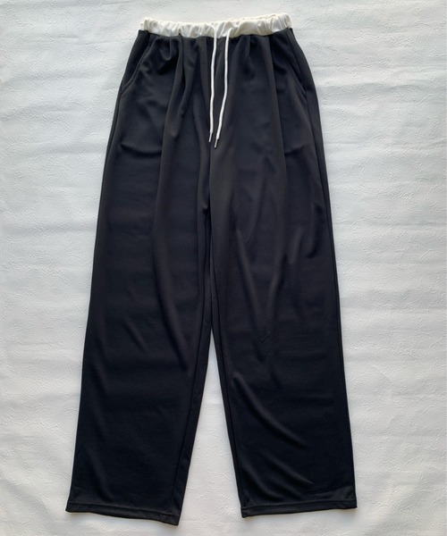 Teem Store(チームストア)の「薄手ダブルウエストワイドスウェットパンツ(スウェットパンツ・レディース・ブラック/グレー・L/M)」の19枚目の写真