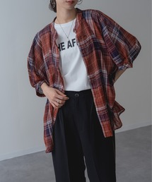 【refinedworks】大人カジュアル を彩る チェック柄 シャツ