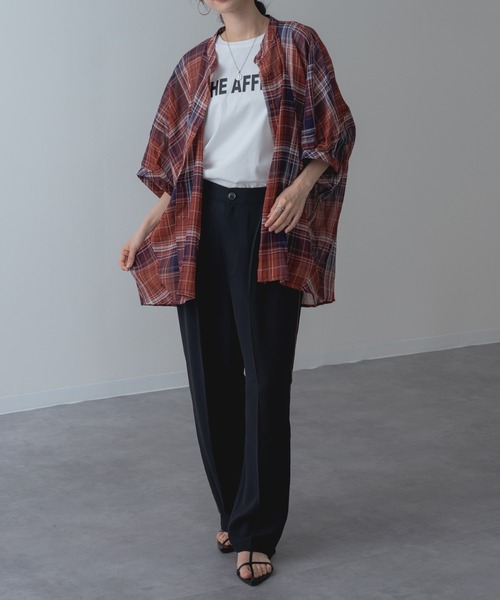 refinedworks(リファインドワークス)の「【refinedworks】大人カジュアル を彩る チェック柄 シャツ(シャツ/ブラウス・レディース・グレー/レッド/グリーン・FREE)」の21枚目の写真