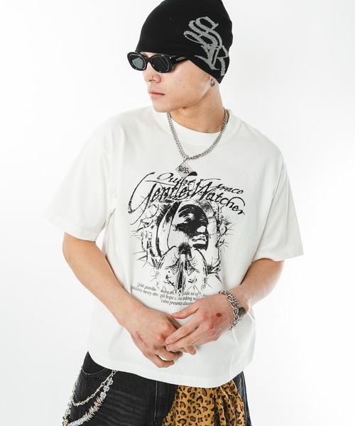 SHORT ROUND(ショートラウンド)の「SHORT ROUND/【26年春夏新作】ブリーチグラフィックT(Tシャツ/カットソー・メンズ・ブラック系その他/ホワイト・LARGE/MEDIUM)」の22枚目の写真