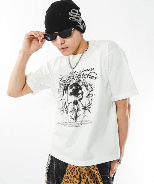 SHORT ROUND(ショートラウンド)の「SHORT ROUND/【26年春夏新作】ブリーチグラフィックT(Tシャツ/カットソー・メンズ・ブラック系その他/ホワイト・LARGE/MEDIUM)」の21枚目の写真