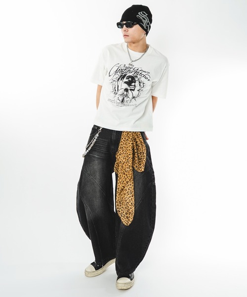 SHORT ROUND(ショートラウンド)の「SHORT ROUND/【26年春夏新作】ブリーチグラフィックT(Tシャツ/カットソー・メンズ・ブラック系その他/ホワイト・LARGE/MEDIUM)」の19枚目の写真