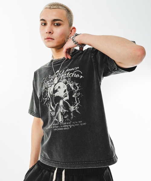 SHORT ROUND(ショートラウンド)の「SHORT ROUND/【26年春夏新作】ブリーチグラフィックT(Tシャツ/カットソー・メンズ・ブラック系その他/ホワイト・LARGE/MEDIUM)」の12枚目の写真