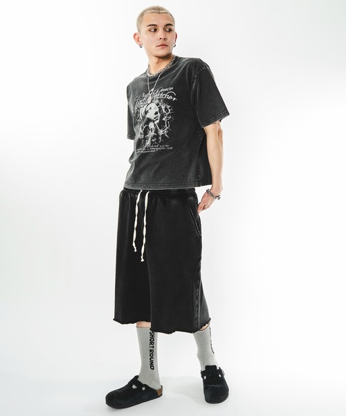 SHORT ROUND(ショートラウンド)の「SHORT ROUND/【26年春夏新作】ブリーチグラフィックT(Tシャツ/カットソー・メンズ・ブラック系その他/ホワイト・LARGE/MEDIUM)」の8枚目の写真