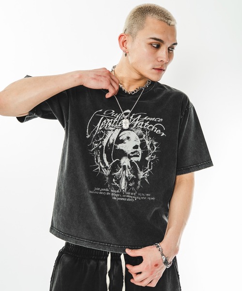 SHORT ROUND(ショートラウンド)の「SHORT ROUND/【26年春夏新作】ブリーチグラフィックT(Tシャツ/カットソー・メンズ・ブラック系その他/ホワイト・LARGE/MEDIUM)」の2枚目の写真