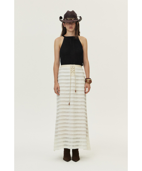 KUME（クメ）の「Loosely Knitted Halter Knit Top, Black（ニット/セーター・レディース・その他・SMALL/MEDIUM/LARGE）」の2枚目の写真