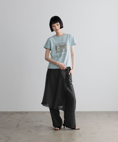LOWRYS FARM(ローリーズファーム)の「チビフォトTEE 668217(Tシャツ/カットソー・レディース・ライトブルー/アイボリー/チャコールグレー・FREE)」の18枚目の写真