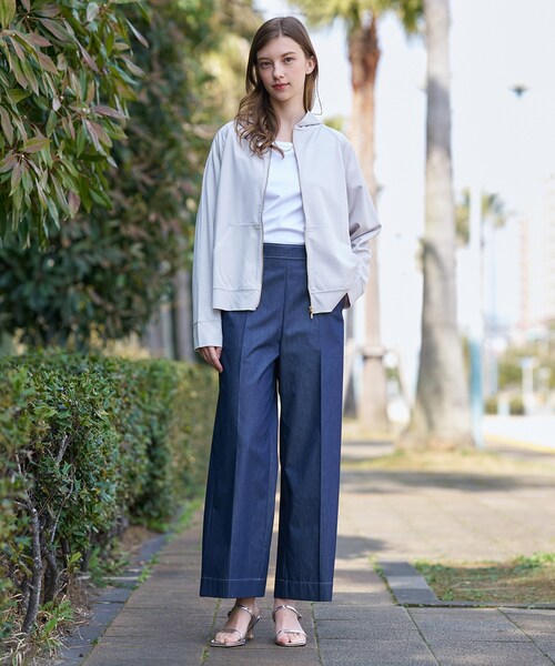 DRESSTERIOR（ドレステリア）の「【接触冷感/日除け対策】UVカット サマーライトパーカー（パーカー・レディース・ブラック/グレー・38/36/34）」の12枚目の写真