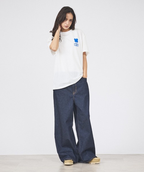 Rouge vif la cle(ルージュヴィフラクレ)の「【Deus Ex Machina/デウスエクスマキナ】Quad Tee / ロゴプリントTシャツ(Tシャツ/カットソー・レディース・ピンク/ホワイト・フリー)」の5枚目の写真