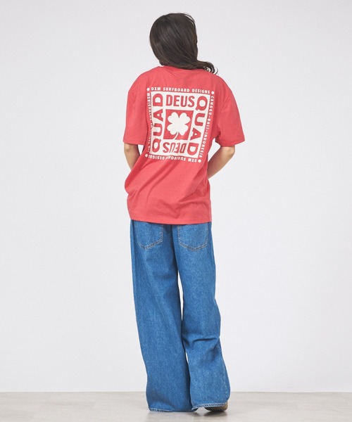 Rouge vif la cle(ルージュヴィフラクレ)の「【Deus Ex Machina/デウスエクスマキナ】Quad Tee / ロゴプリントTシャツ(Tシャツ/カットソー・レディース・ピンク/ホワイト・フリー)」の11枚目の写真