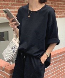 リラックスルーズカットソーセットアップ