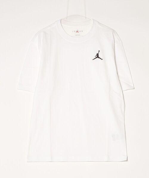 JORDAN BRAND(ジョーダンブランド)の「ジョーダン ジョーダン ジャンプマン EMB S/S クルー(Tシャツ/カットソー・メンズ・ホワイト×ブラック・SS/S/M/L/XL/2XL/3XL)」の1枚目の写真