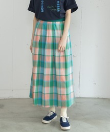 POU DOU DOU | スクエアチェックタックスカート(スカート)