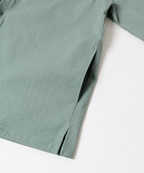 ITEMS URBANRESEARCH(アイテムズ アーバンリサーチ)の「『接触冷感/イージーケア/吸水速乾/撥水/防汚』高機能シアサッカー 半袖カーディガン(楽着シリーズ)(カーディガン/ボレロ・メンズ・ベージュ/ブラック/ライトブルー・MEDIUM/LARGE)」の9枚目の写真