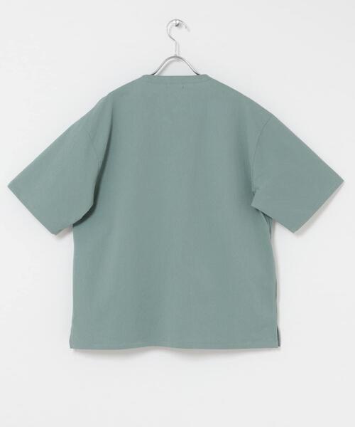 ITEMS URBANRESEARCH(アイテムズ アーバンリサーチ)の「『接触冷感/イージーケア/吸水速乾/撥水/防汚』高機能シアサッカー 半袖カーディガン(楽着シリーズ)(カーディガン/ボレロ・メンズ・ベージュ/ブラック/ライトブルー・MEDIUM/LARGE)」の10枚目の写真