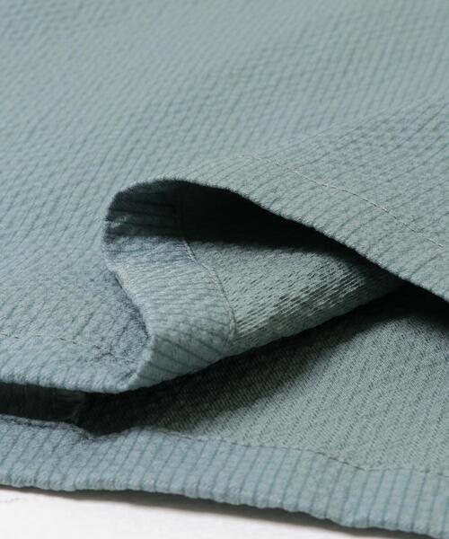 ITEMS URBANRESEARCH(アイテムズ アーバンリサーチ)の「『接触冷感/イージーケア/吸水速乾/撥水/防汚』高機能シアサッカー 半袖カーディガン(楽着シリーズ)(カーディガン/ボレロ・メンズ・ベージュ/ブラック/ライトブルー・MEDIUM/LARGE)」の11枚目の写真