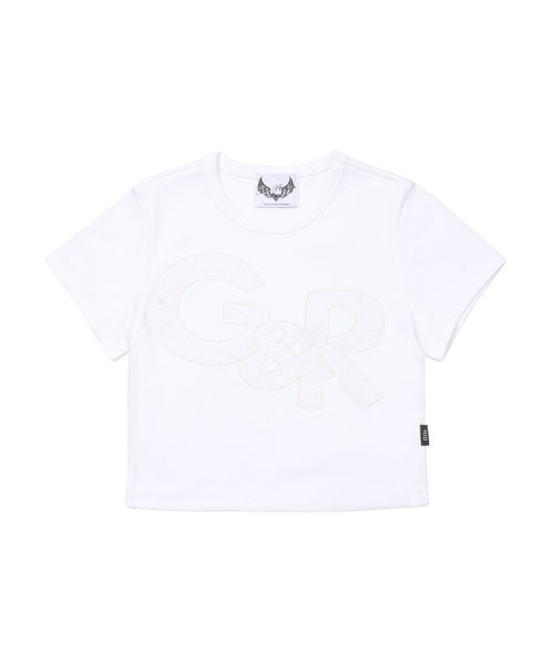 GILAARCHIVE(ギラアーカイブ)の「G&R LOGO CROP TOP_WHITE(Tシャツ/カットソー・レディース・その他・FREE)」の5枚目の写真