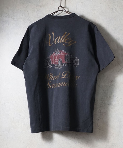 HOUSTON(ヒューストン)の「HOUSTON ヒューストン PIGMENT U.S. COTTON HOT ROD PRINT TEE / ピグメント U.S.コットン ホットロッド プリント 半袖Tシャツ(Tシャツ/カットソー・メンズ・ブラック/オレンジ/オリーブドラブ/ナチュラル・XL/L/M)」の5枚目の写真