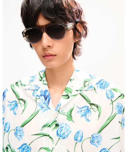 KENZO(ケンゾー)の「'KENZO Tulip' ハワイアン ショートスリーブ シャツ イン コットン(シャツ/ブラウス・メンズ・ホワイト系その他・SMALL/MEDIUM)」の1枚目の写真