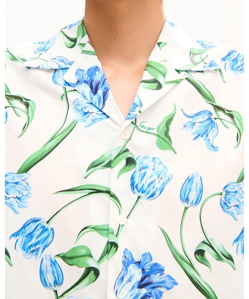 KENZO(ケンゾー)の「'KENZO Tulip' ハワイアン ショートスリーブ シャツ イン コットン(シャツ/ブラウス・メンズ・ホワイト系その他・SMALL/MEDIUM)」の4枚目の写真
