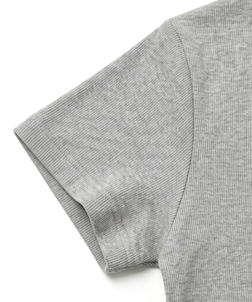 UNDEROFF(アンダーオフ)の「ストレッチコットンスリム半袖Tシャツメランジ(Tシャツ/カットソー・レディース・グレー系その他・SMALL)」の6枚目の写真