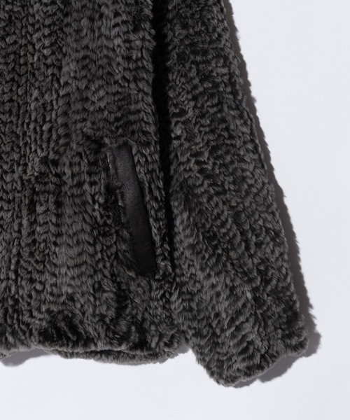 glamb(グラム)の「Rabbit Fur Jacket / ラビットファージャケット(ブルゾン・メンズ・ブラック/ネイビー/グレー・M/L)」の18枚目の写真