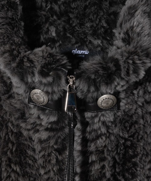 glamb(グラム)の「Rabbit Fur Jacket / ラビットファージャケット(ブルゾン・メンズ・ブラック/ネイビー/グレー・M/L)」の20枚目の写真