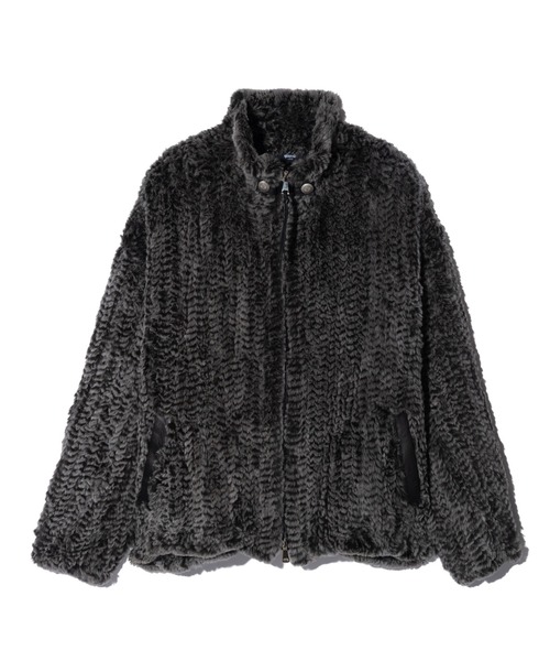 glamb(グラム)の「Rabbit Fur Jacket / ラビットファージャケット(ブルゾン・メンズ・ブラック/ネイビー/グレー・M/L)」の5枚目の写真