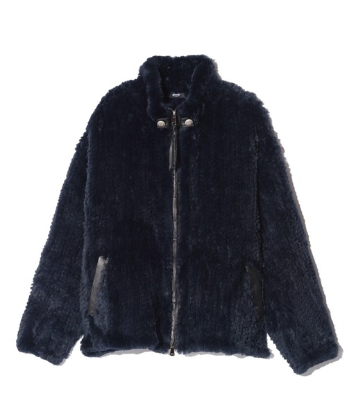 glamb(グラム)の「Rabbit Fur Jacket / ラビットファージャケット(ブルゾン・メンズ・ブラック/ネイビー/グレー・M/L)」の6枚目の写真