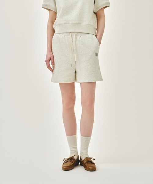 MARITHE + FRANCOIS GIRBAUD(マリテフランソワジルボー)の「W VINTAGE CLASSIC LOGO SWEAT SHORTS(スウェットパンツ・レディース・ヘザーグレー/オートミール/ブラック/その他・SMALL/MEDIUM)」の4枚目の写真