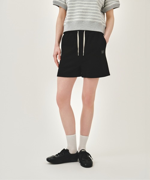 MARITHE + FRANCOIS GIRBAUD(マリテフランソワジルボー)の「W VINTAGE CLASSIC LOGO SWEAT SHORTS(スウェットパンツ・レディース・ヘザーグレー/オートミール/ブラック/その他・SMALL/MEDIUM)」の2枚目の写真
