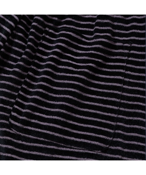 CALEE（キャリー）の「BORDER VELOUR PILE RELAX SHORTS（その他パンツ・メンズ・ブラック・MEDIUM）」の3枚目の写真