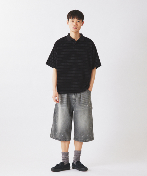 JOURNAL STANDARD relume(ジャーナルスタンダード レリューム)の「スモーキーデニム 11oz フェード ショーツ(その他パンツ・メンズ・ブラックミックス/ブルー系その他/コバルトブルー・MEDIUM/LARGE)」の4枚目の写真