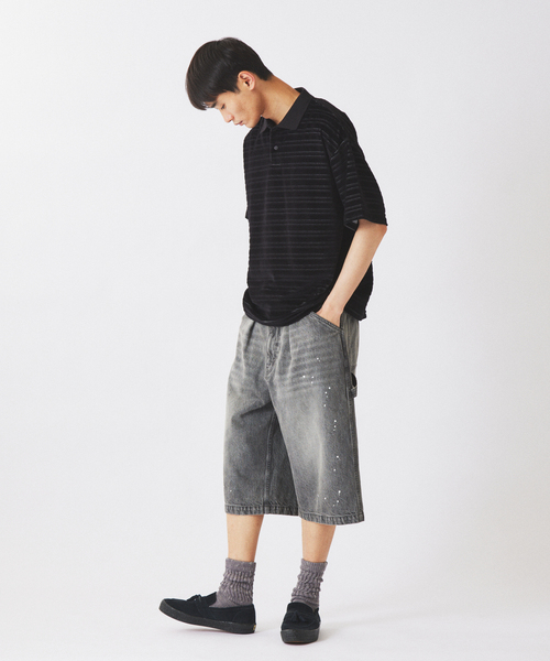 JOURNAL STANDARD relume(ジャーナルスタンダード レリューム)の「スモーキーデニム 11oz フェード ショーツ(その他パンツ・メンズ・ブラックミックス/ブルー系その他/コバルトブルー・MEDIUM/LARGE)」の6枚目の写真
