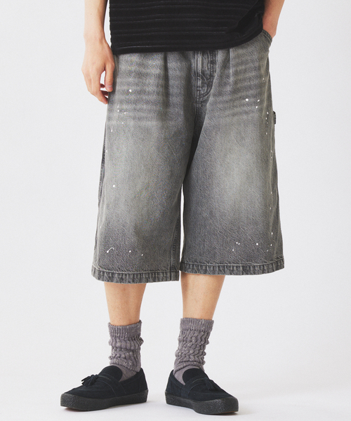 JOURNAL STANDARD relume(ジャーナルスタンダード レリューム)の「スモーキーデニム 11oz フェード ショーツ(その他パンツ・メンズ・ブラックミックス/ブルー系その他/コバルトブルー・MEDIUM/LARGE)」の2枚目の写真