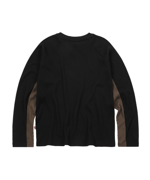 S'EST(エスイーエスティー)の「Solaris Waffle Long Sleeve Brown(Tシャツ/カットソー・メンズ・ブラウン・SMALL/MEDIUM/LARGE)」の2枚目の写真