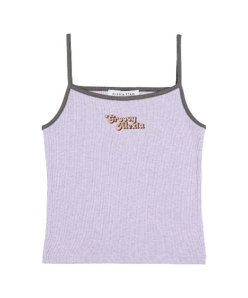 ALEXIA STAM（アリシアスタン）の「[Care Bears x ALEXIA STAM] Rib Camisole /ケアベアコラボ 配色キャミ（キャミソール・レディース・パープル/イエロー/ピンク・S/M）」の13枚目の写真