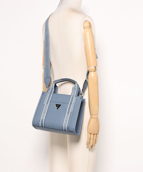 Guess(ゲス)の「【GUESS】ゲス JACKIE MINI SMALL TOTE トートバッグ(トートバッグ・レディース・ブルー/ホワイト/ブラック・FREE)」の7枚目の写真