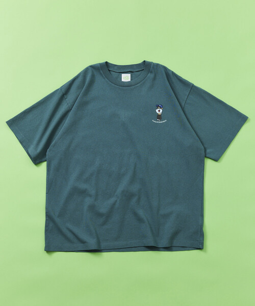 kaoyorinakami（カオヨリナカミ）の「kaoyorinakami × FREAK'S STORE/カオヨリナカミ 別注 ヘソダシボーイ Tee（Tシャツ/カットソー・メンズ・オフホワイト/ブルーグリーン/チャコールグレー・MEDIUM/SMALL/LARGE）」の7枚目の写真