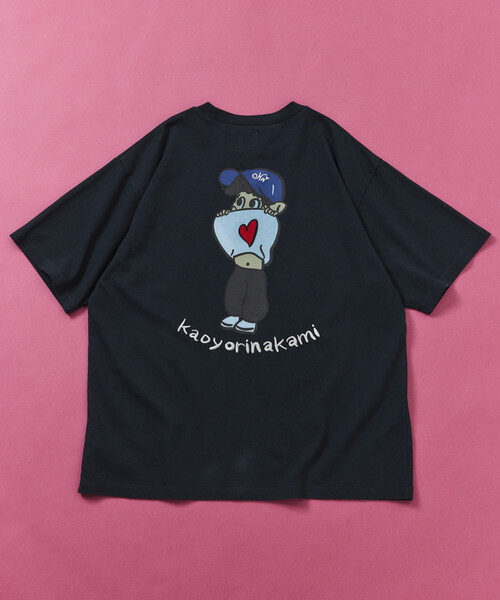 kaoyorinakami（カオヨリナカミ）の「kaoyorinakami × FREAK'S STORE/カオヨリナカミ 別注 ヘソダシボーイ Tee（Tシャツ/カットソー・メンズ・オフホワイト/ブルーグリーン/チャコールグレー・MEDIUM/SMALL/LARGE）」の13枚目の写真