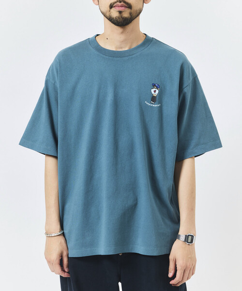 kaoyorinakami（カオヨリナカミ）の「kaoyorinakami × FREAK'S STORE/カオヨリナカミ 別注 ヘソダシボーイ Tee（Tシャツ/カットソー・メンズ・オフホワイト/ブルーグリーン/チャコールグレー・MEDIUM/SMALL/LARGE）」の16枚目の写真