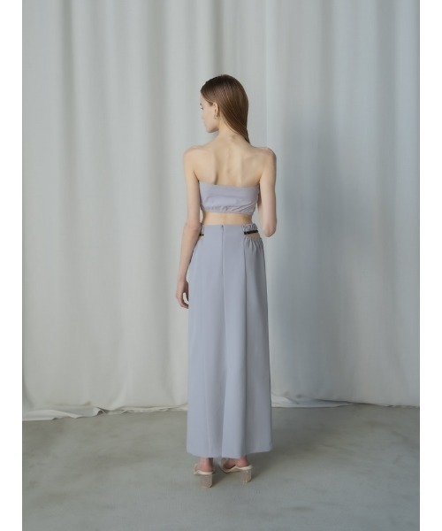 ILANIS(イラニス)の「Ease Two-Tone Bandeau|カップ付きバイカラーバンドゥ(チューブトップ・レディース・ブルー系その他/ベージュ系その他/ブラック×ホワイト・S/M)」の19枚目の写真