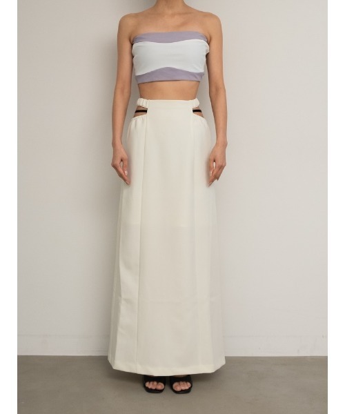 ILANIS(イラニス)の「Ease Two-Tone Bandeau|カップ付きバイカラーバンドゥ(チューブトップ・レディース・ブルー系その他/ベージュ系その他/ブラック×ホワイト・S/M)」の20枚目の写真