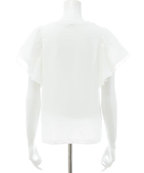 SOELA(ソエラ)の「【INGNI SOELA】ドットチュールフリルTシャツ/WEB限定(Tシャツ/カットソー・レディース・オフホワイト/ブラック・FREE)」の20枚目の写真