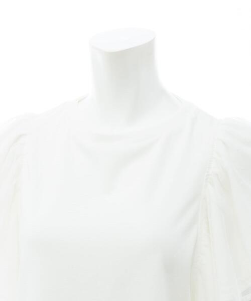 SOELA(ソエラ)の「【INGNI SOELA】ドットチュールフリルTシャツ/WEB限定(Tシャツ/カットソー・レディース・オフホワイト/ブラック・FREE)」の21枚目の写真